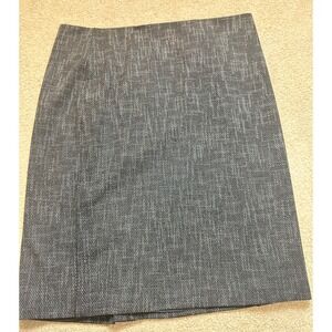 Rafael‎ Women Black White Tweed Pencil Skirt Size 14 Business Casual Career